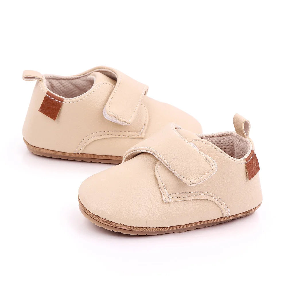 Newborn Baby Shoes Baby Boy Girl Shoes Classic Leather Rubber Sole Anti-slip Toddler First Walkers Infant Girl Shoes Moccasins