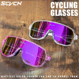 SCVCN-Sunglasses for Men Sport Cycling Glasses Bike Mountain Bicycle Hiking Camping Golf UV400 Protection Glasses Women Baseball