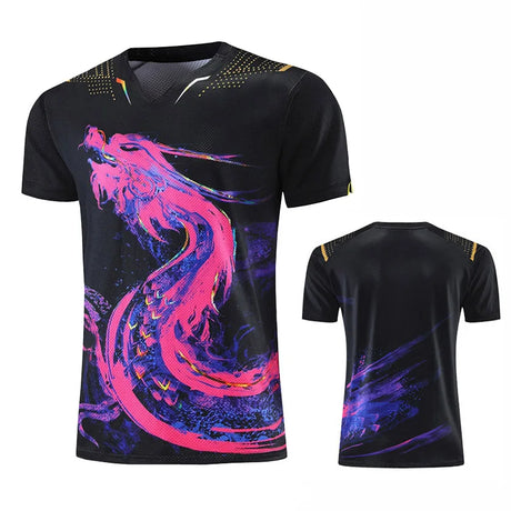 Latest China Dragon table tennis suit Jerseys Men Women Child China Ping Pong Suits Table Tennis Clothes Table Tennis T Shirts