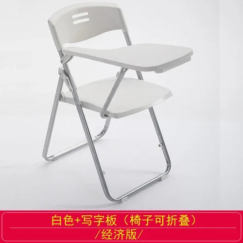 Training chair with table board Conference training room table chair integrated stool Foldable chair Office writing board