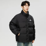 Subzero Winter Men Short Down Jacket Patchwork Stand Collar Outerwear Lightweight Fashion Outdoor Couple Puffer Jacket Streetwea