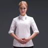 Women Restaurant Clothes Chef Waitress Jacket Work Uniform New Fashion Food Service Barista Wear