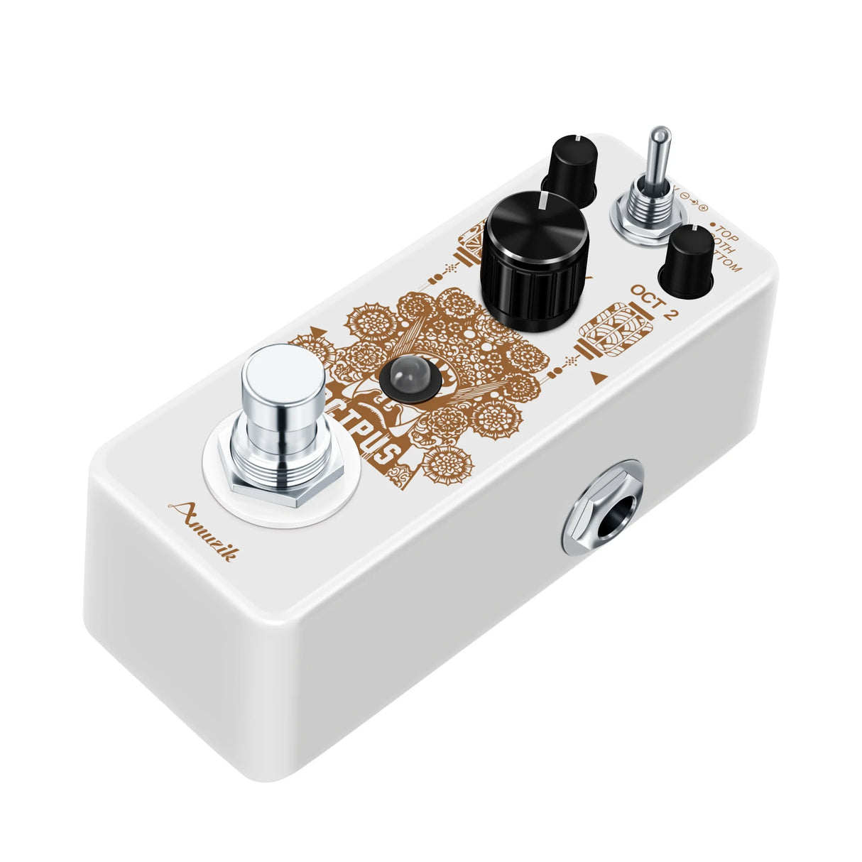 AmuzikLEF-3806 Pure Octpus Guitar Pedal Electric Guitars Digital Octave Pedals 11 Different Octaves Modes Precise Polyphonic Oct