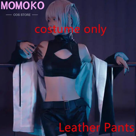 Call of The Night Cosplay Nanakusa Nazuna Cosplay Costume Wig Black Cloak Jacket Leather Vest Shorts Outfit Yofukashi No Uta