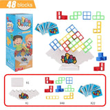 HOT Stacking Blocks Tetra Tower Balance Game Stacking Building Blocks Puzzle Board Assembly Bricks Educational Toys for Children