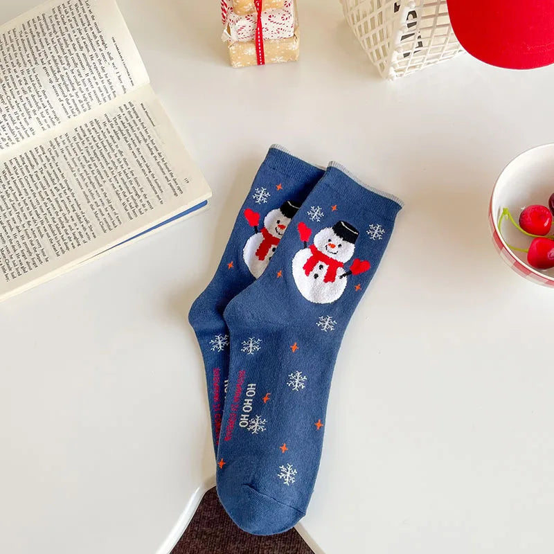 4 Pairs/Lot Children Girls Socks Christmas Socks For Kids Cotton 2-12Years Comfortable Toddler Leg Warmers Boys Long Socks