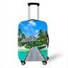 New Holiday style Print Luggage Cover for Travel Suitcase Protector Fits 18 ~32 Inch Zipper Elastic Suitcase cover