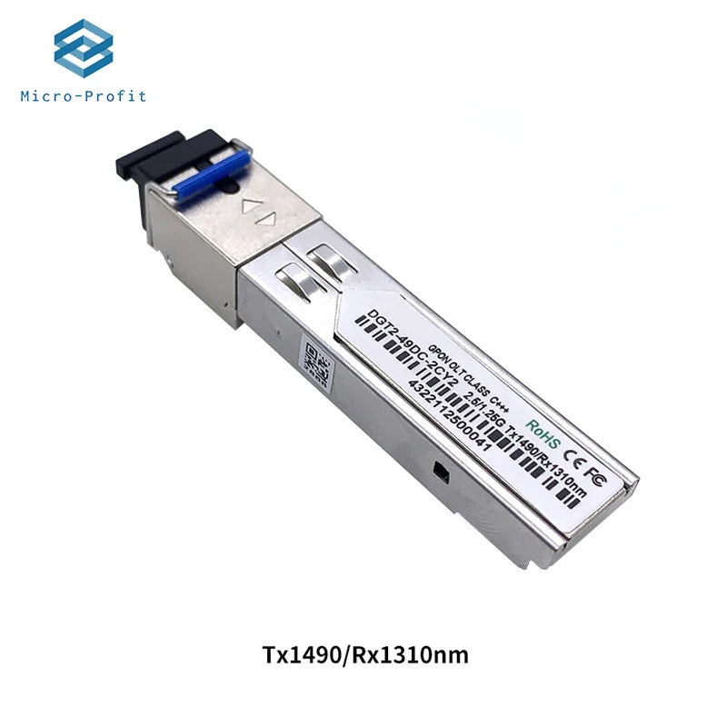 FTTH GPON GBIC Optical Fiber Module SC GPON OLT SFP Tx1490/Rx1310nm 1.25G 2.5G C+++ OLT Equipment Compatible BDCOM Free Shipping