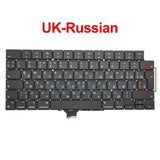 New A2442 A2485 Keyboard Macbook Pro 14" 16" M1 Pro/Max US UK French Germany Italy Korean Russian Replacement Keyboard 2021