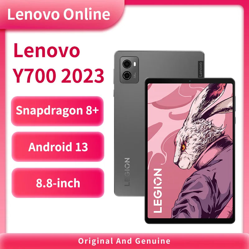 Original Rom Lenovo LEGION Y700 2023 Snapdragon 8+ 12G256G 16G512G Esports 8.8inch 6550mAh 45W Charging 2560*1600 Android WIFI