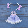 Handmade Blyth Doll Bear suit Clothes Doll Blyth Doll Clothes Princess Dress With White Lace For Ymy Licca Azones Ob24 Ob27 Fr