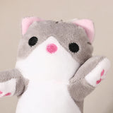 16CM New Long Cat Plush Toy Keychain Cute Cat Doll Bag Pendant Decoration Doll Scratching Machine Brithday Gifts For Girls