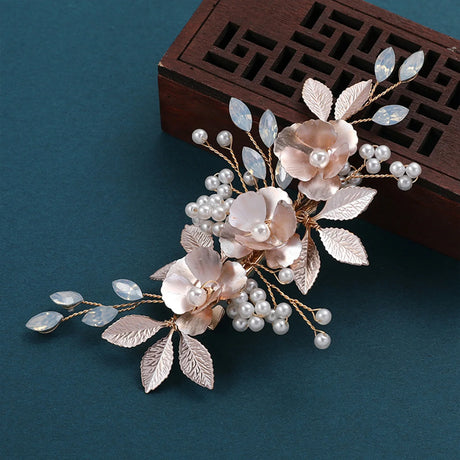 White Flower Hairpins Elegant Women Floral Style Hair Clip Chinese Style Hairclip Bride Wedding Headdress Hanfu Hair Accessories