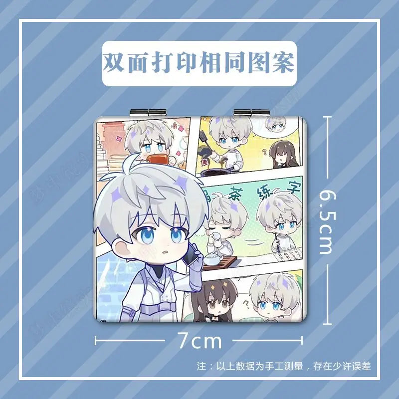 Zayne Qi Yu Animation Derivatives Mirror Anime Love and Deepspace Fold Mini Mirror Toy Figures Cute Cosplay Portable Accessories