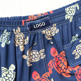 High Quality Brand Vilebre Beach Board Shorts Men Turtles Swimwear Hawaiian Shorts Men Briefs Beach Shorts Sports Surf Board