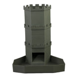 Dice Tower with Bricks Castle Pattern - Ideal for D&D Game RPG and Tabletop Gaming with Dice Rolling Tray