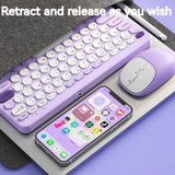 2.4G Usb Wireless Keyboard and Mouse Combo Rechargeable Bluetooth Keyboard and Mouse Set for Laptop for Ipad Cell Phone Tablet