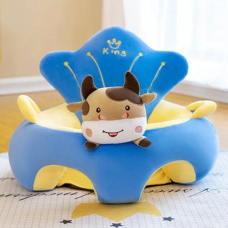 Baby Sofa Support Seat Cover Plush Chair Learn To Sit Comfortable Cartoon Toddler Nest Puff Wash No Stuffing Cradle