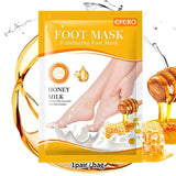 Foot Mask Exfoliating Anti Drying Cracking Heel Peeling Pedicure Socks Dead Skin Remover Spa Moisturizing Feet Lavender Mask