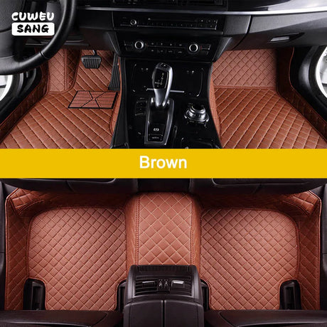 CUWEUSANG Custom Car Floor Mats For BMW 3 E90 2004-2012 Years Auto Accessories Foot Carpet