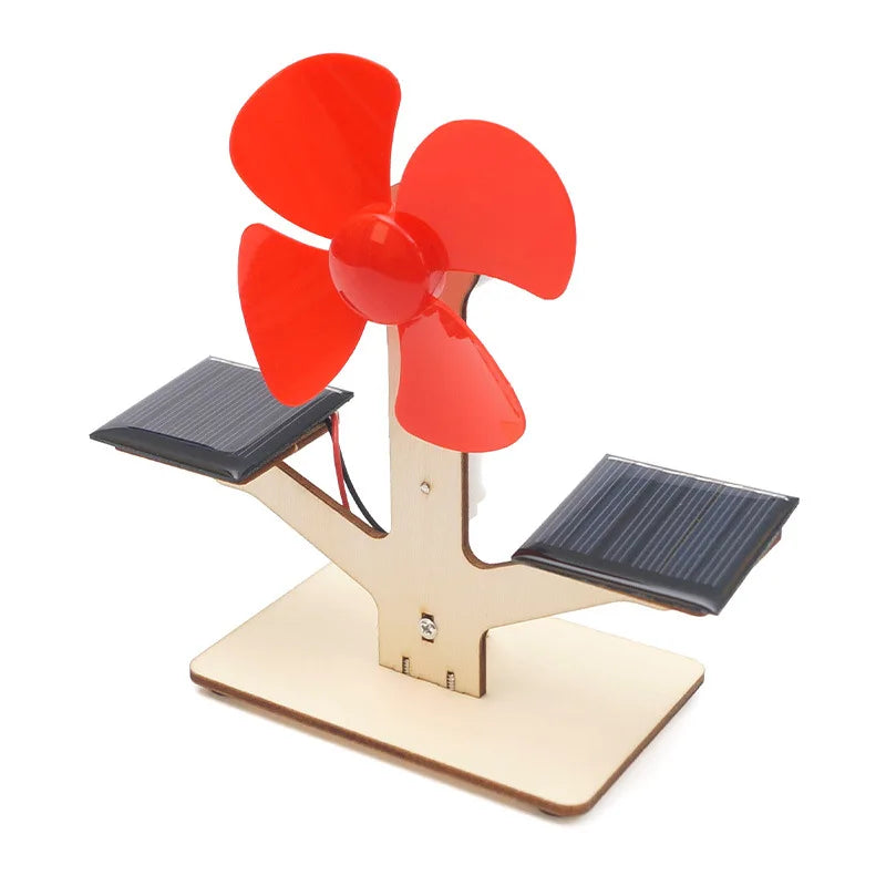 Solar Fan Power Generation Technology DIY Materials  Science Toys Handmade Physics Learning Toy