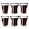 80/200ml Clear Double Wall Glass Espresso Coffee Cup Set Heat-resistant Beer Wine Cocktail Thermal Tea Drink Cups Drinkware Set