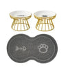 Water Cats Ceramic Stand Accessories Doggie Bowl Outdoor Feeding Pet Treats Drinking Raised Supplies for &amp.dogs Cat Food