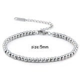 Heart Pendant Stainless Steel Bracelet Women Fashion 316L Bracelets With Beads Exquisite Natural Stone Chain Bracelets For Women