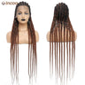 36" Full Lace Braided Wigs Women Jumbo Knotless Braided Wigs for Black Women Cornrow Twisted Braided Wigs Synthetic Wigs Braided