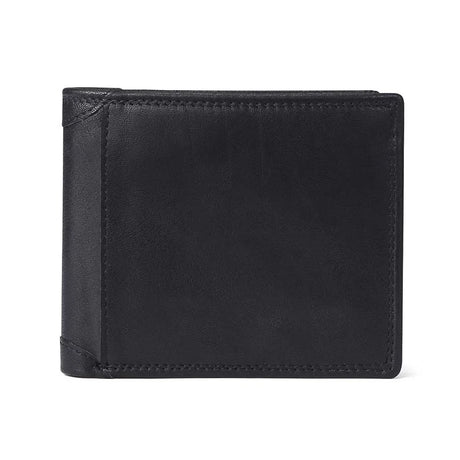 RFID Wallet Antitheft Scanning Leather s Hasp Leisure Men's Slim Mini Case Credit Card Trifold Purse