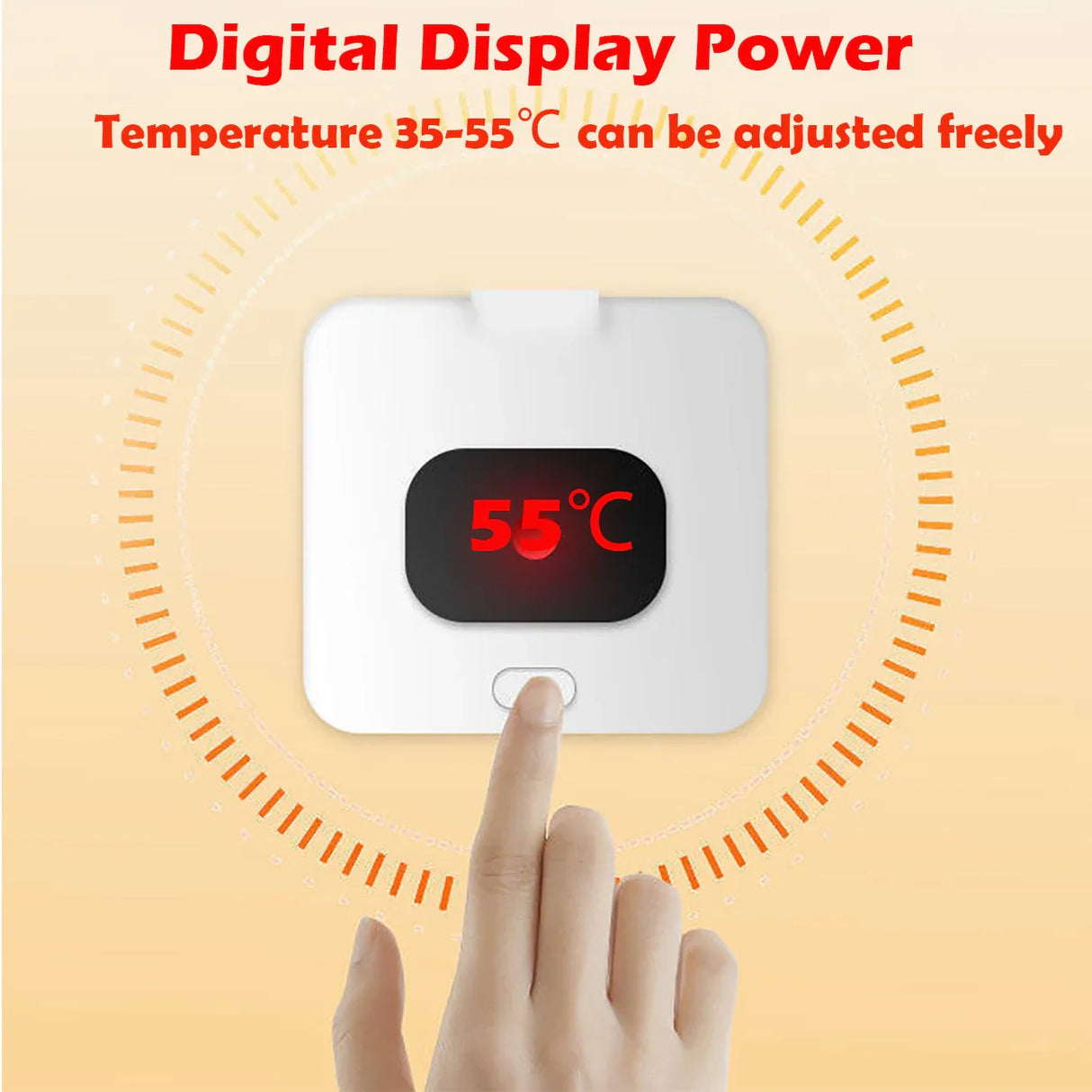 Electric Heat Mouse Pad Table Mat Display Temperature Heating Mouse Pad Keep Winter Warm Hand For Office Computer Desk Keyboard