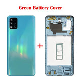 For SA Galaxy A50  A505 A70 A51 A515 A71 A715 Housing Case Middle Frame Cover+Battery Back Cover Rear Cover+Camera Lens