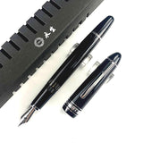 Wingsung 629 Piston Filling Classics Fountain Pen Best Black & Blue Acrylic Resin Business Office Writing Ink Pens With Box