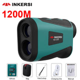 Inkersi Range Finder for Hunting Golf Rangefinder Laser Distance Meter TelescopeTelemeter 400M 1000M 1500M with Flag Pole Lock