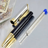 MBS Luxury Christmas Gift Ballpoint Pen Metal Grid Stationery Office School Supplies Writing Smooth With Box Pack