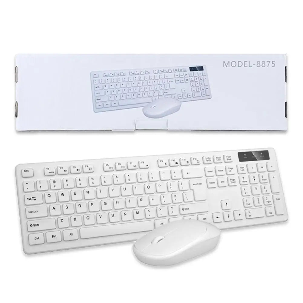 Bluetooth-compatible 2.4G Wireless Keyboard Mouse Combo Protable Mini Multimedia Keyboard Mice Set for Windows Laptop Tablet