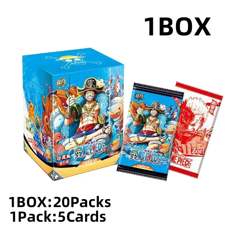 One Piece Collection Cards Box Booster Pack Anime Luffy Zoro Nami Chopper TCG Game Playing Game Cards