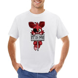 Men Cotton brand Tshirt FNAF Plush Foxy T-Shirt graphic t shirts plain t-shirt graphics t shirt T-shirts for men graphic top