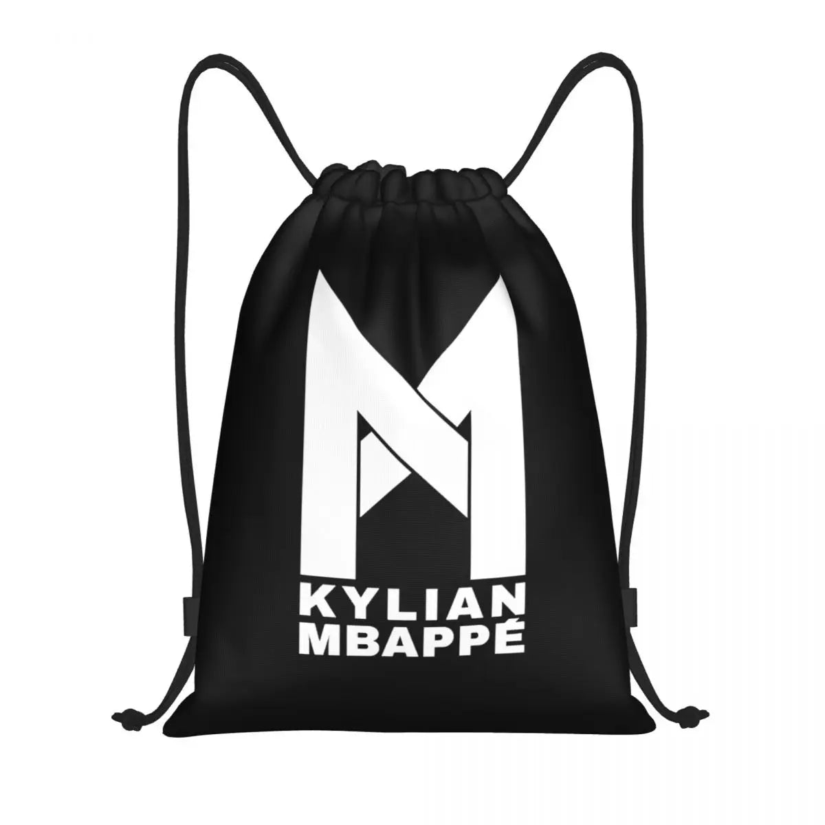 Mbappes Soccer Drawstring Backpack Women Men Sport Gym Sackpack Foldable French KM Football Shopping Bag Sack