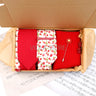 Viola Design Gift Box Hot Solid Floral Cotton Sock Necktie Set Clip Cufflinks Pin Hanky Men Wedding Party Daily Cravat Accessory