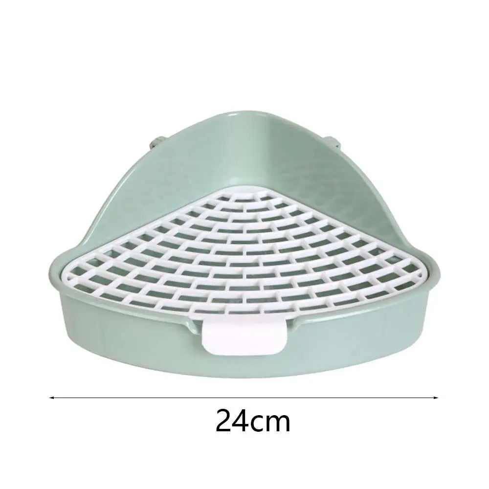 Rabbit Litter Box Potty Trainer Bedding Box Pet Pans Pee Pan Tray Pet Toilet for Small Animal Ferrets Bunny Cage Accessories