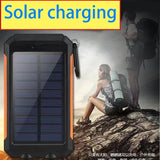 Three Defense Solar Mobile Power Supply Outdoor Charging Bank Large Capacity Solar Phone Charging 200000mah