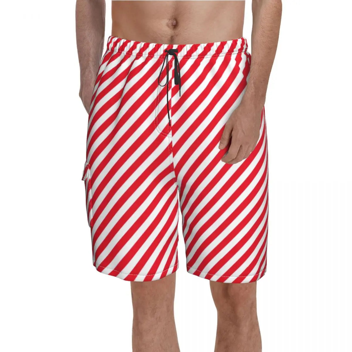 Mondrian Line Board Shorts Colorful Plaid Board Short Pants Hot Men Comfortable Print Swim Trunks Big Size