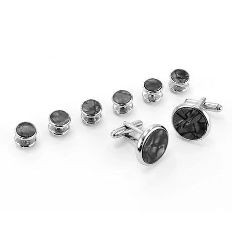 Metal Cufflinks For Mens Luxury Quality Vintage Man Shirt Cufflink Set Shirt Studs Button And Cufflink Men's Cuff Links Tie Clip