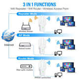 WiFi Repeater 1200Mbps Dual Band Wireless Amplifier 2.4G 5GHz Network Long Range Signal Booster For Home Office Wi-Fi Repeater