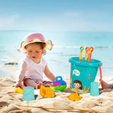 18PCS Summer Beach Toys for Kids Sand Set Beach Game Toy for Children Beach Buckets Shovels Sand Gadgets Water Play Tools