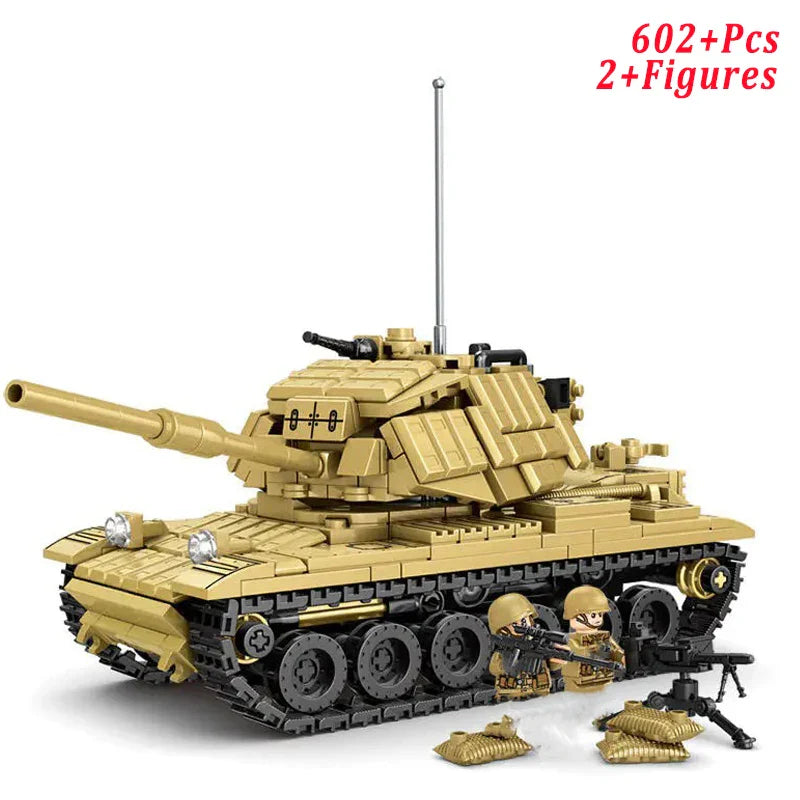 WW2 Military Panzer Tiger I Heavy Tank Panzerkampfwagen VI Ausf. E Building Blocks World War II Figures Bricks Model Toys Gifts