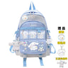 Anime Sanrio Plush Toy Cinnamoroll Backpack Children Girl Boy Black Blue Schoolbag Kawaii Student School Bag Computer Large Gift