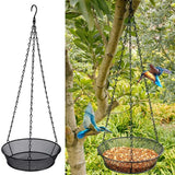 Metal Mesh Hanging Bird Feeder Tray, Platform Seed Tray for Bird Feeders, Wild Bird Feeders for Outdoor Garden Backyard Attract