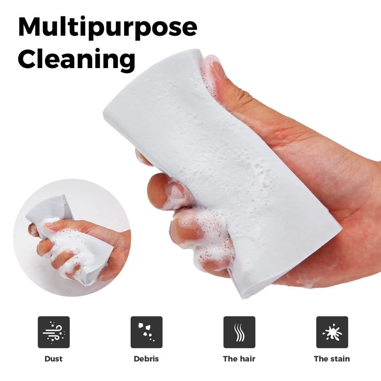 Damp Clean Duster PVA Sponge Reusable Car Detailing Wash Brush Duster for Blinds Glass Window Car Cleaning Tool Auto Accessories